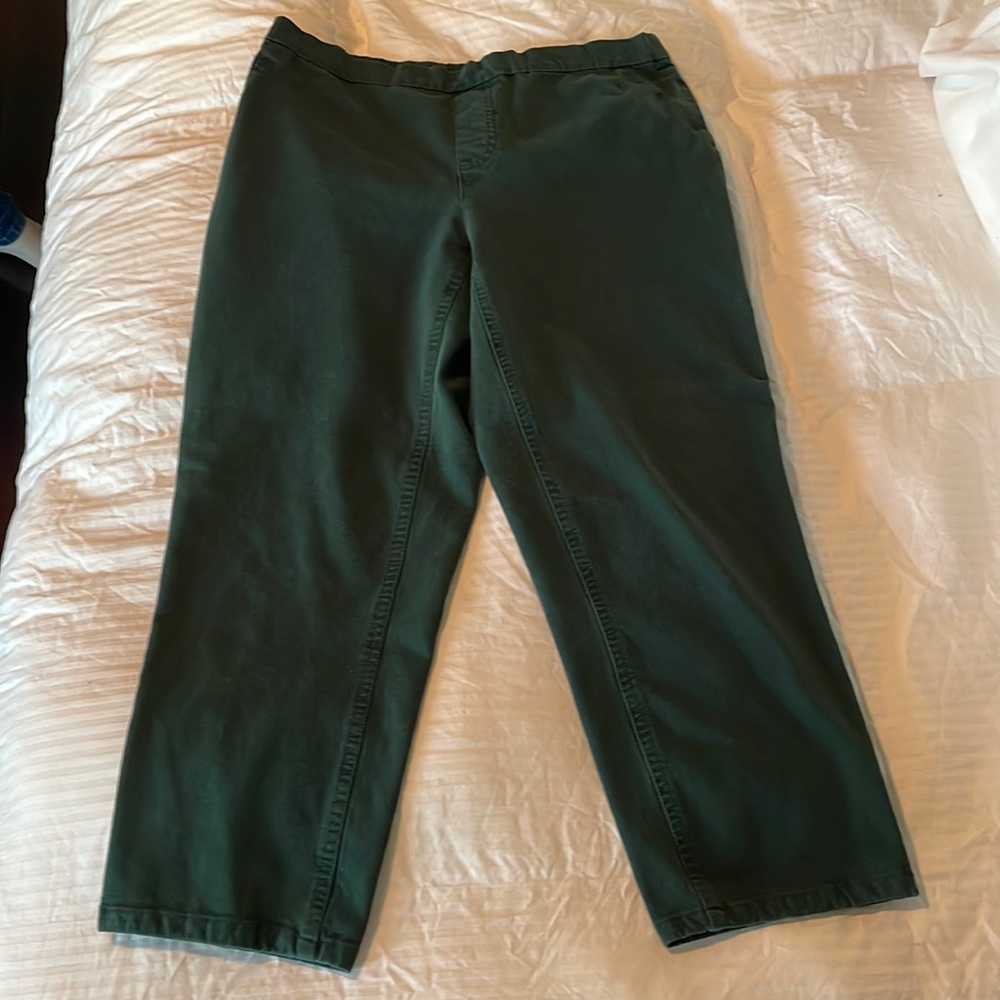 Issac Mizrahi green slacks